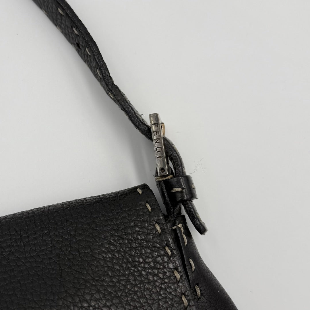 Fendi Selleria Mama Baguette Black Shoulder Bag