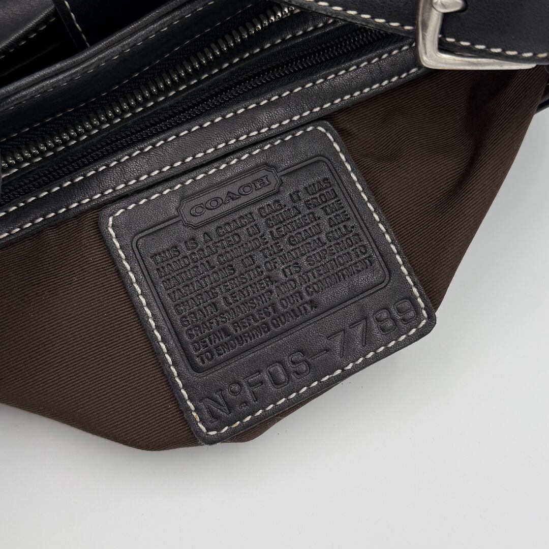 Coach Leather Black Shoulder Bag