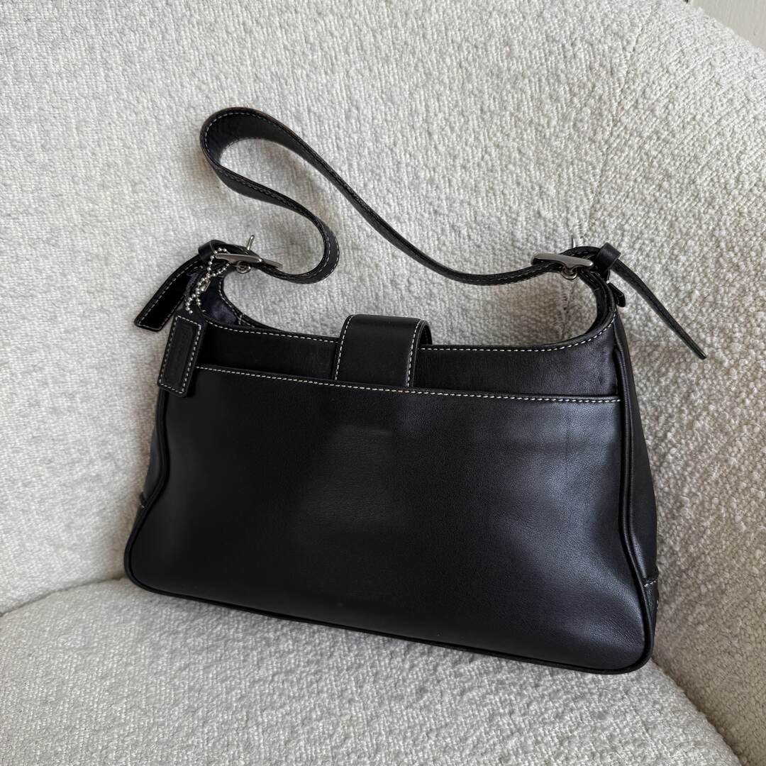 Coach Leather Black Shoulder Bag