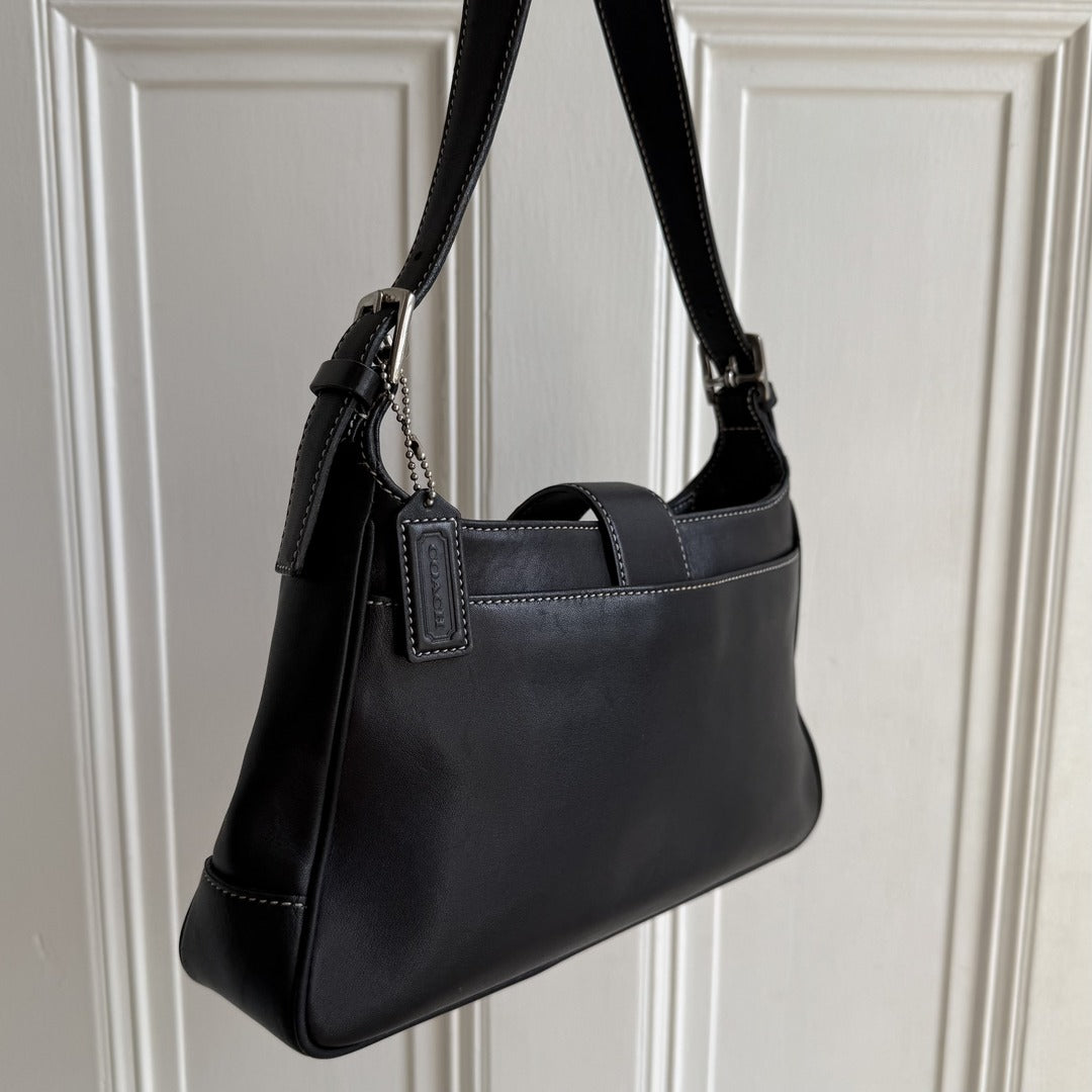 Coach Leather Black Shoulder Bag
