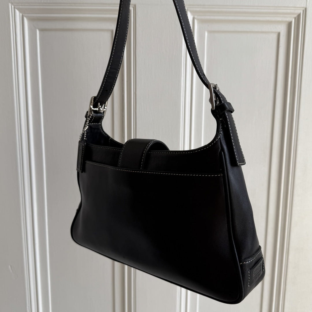 Coach Leather Black Shoulder Bag