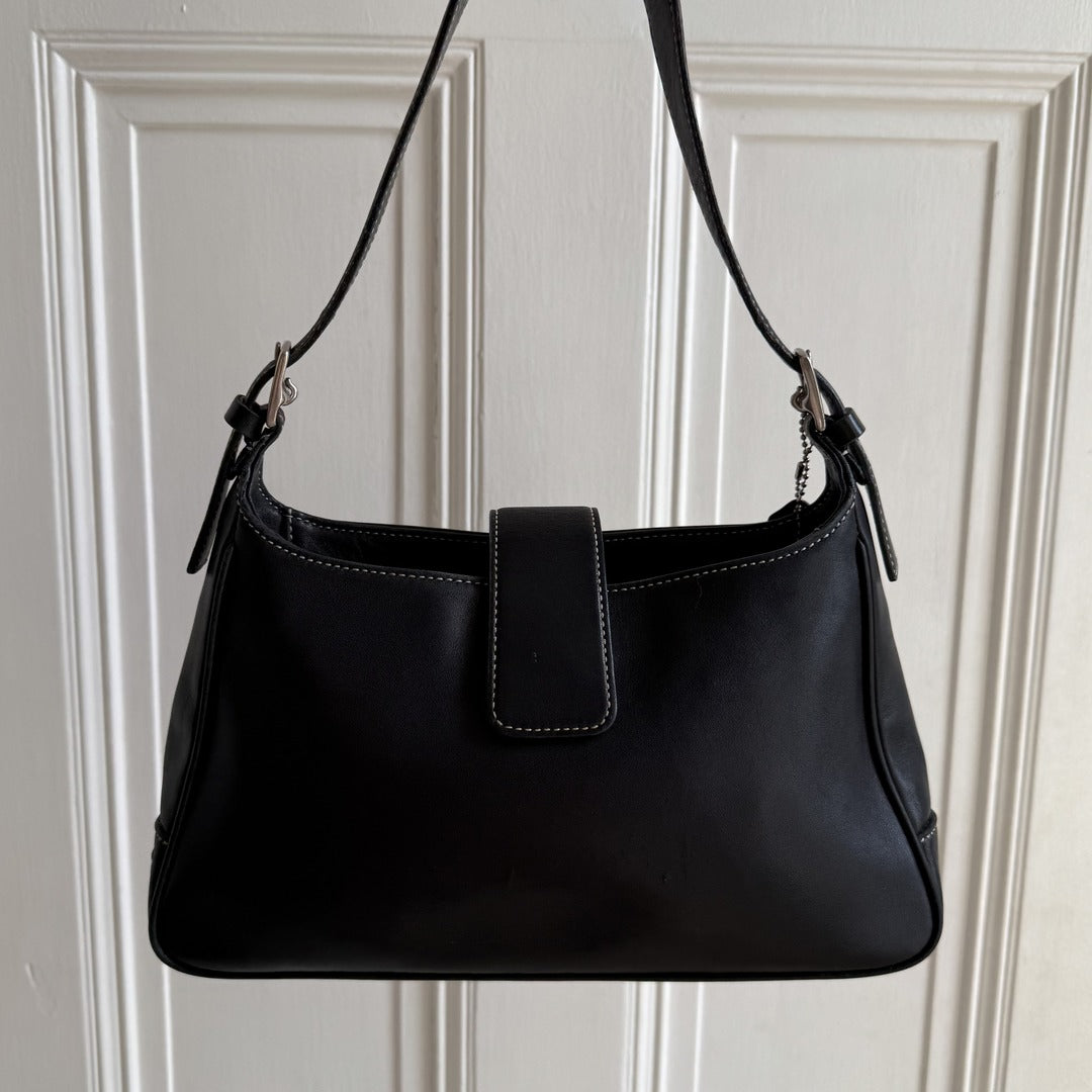 Coach Leather Black Shoulder Bag