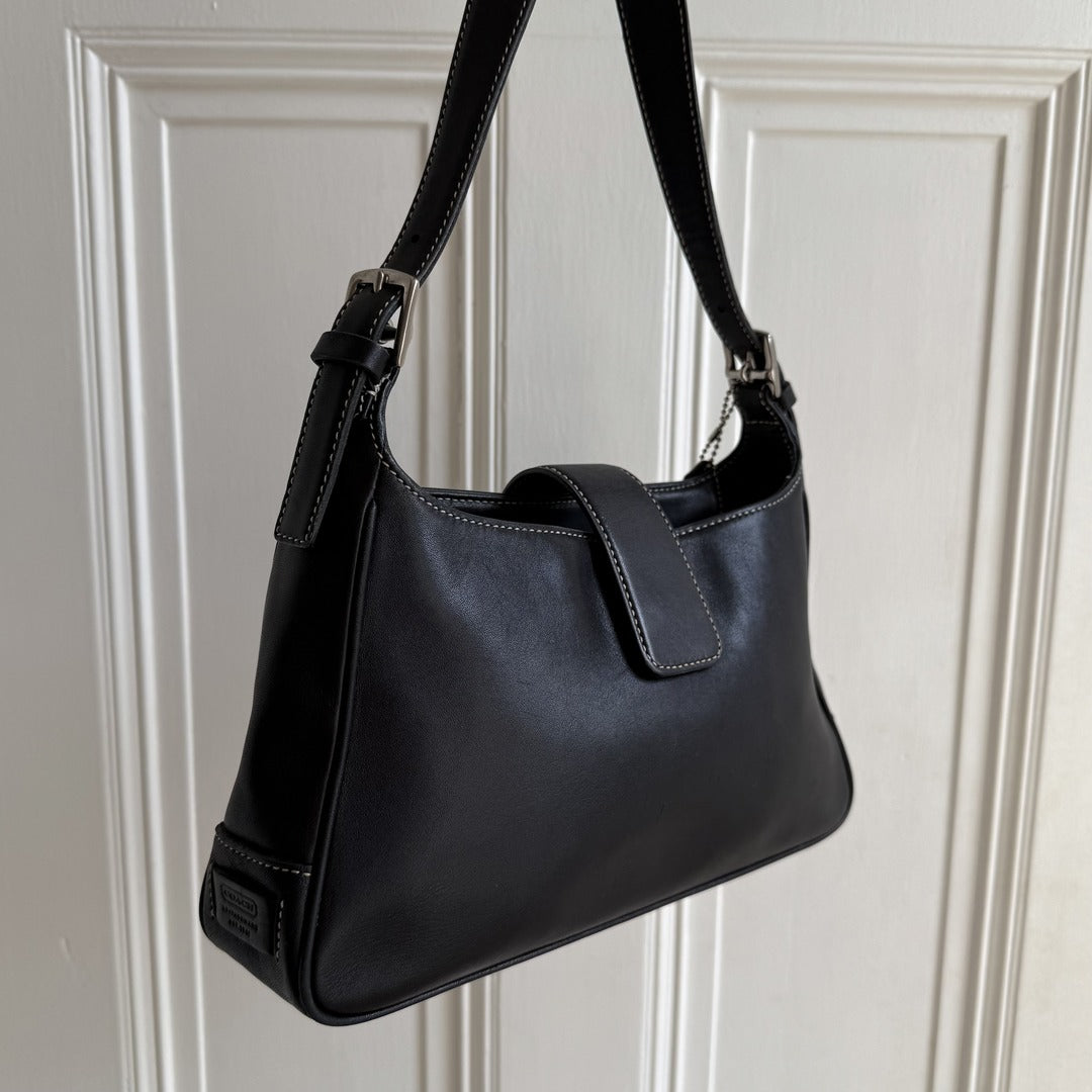 Coach Leather Black Shoulder Bag