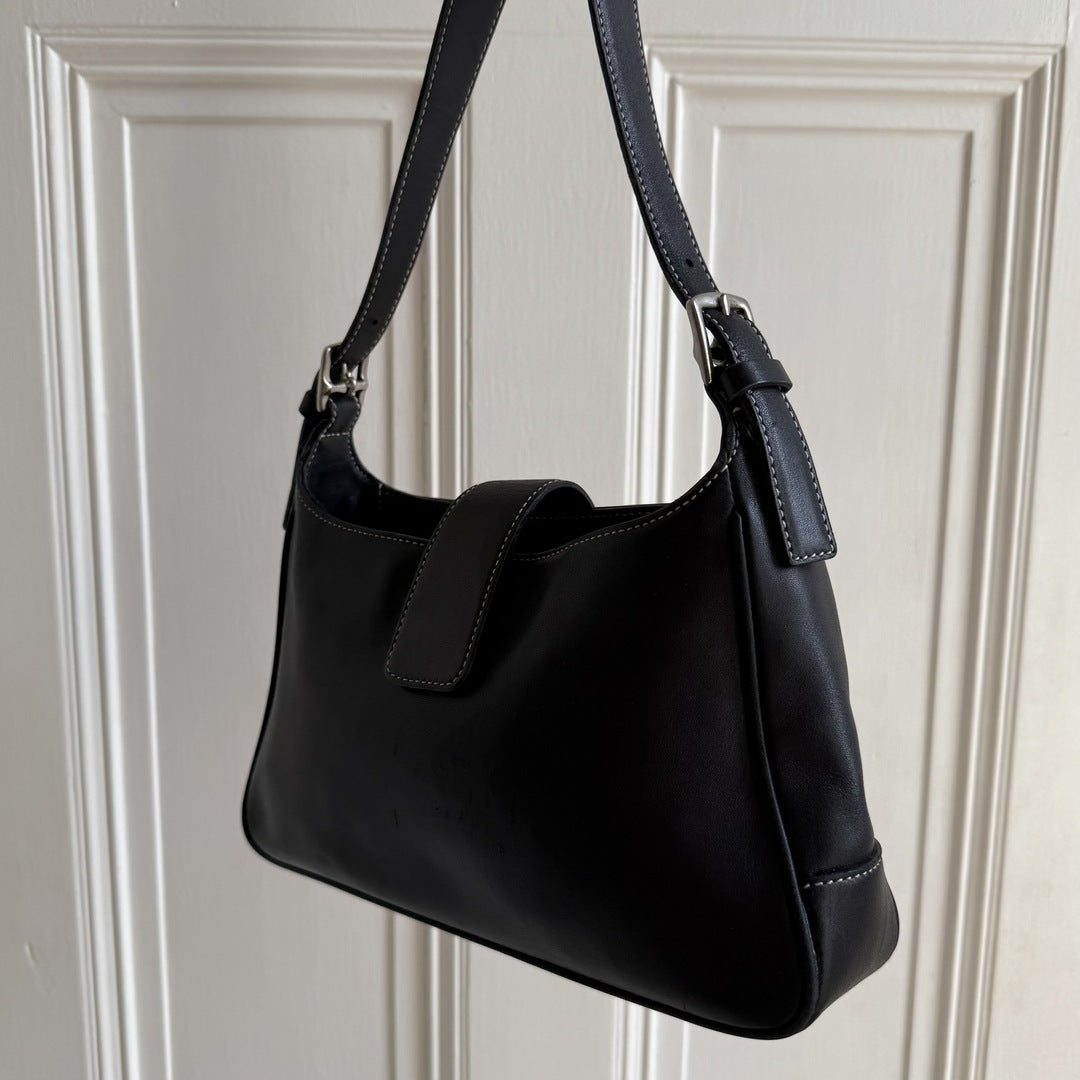 Coach Leather Black Shoulder Bag