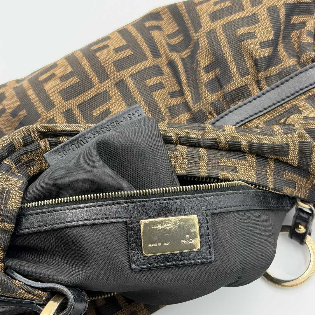 Fendi Zucca Chef Brown Shoulder Bag