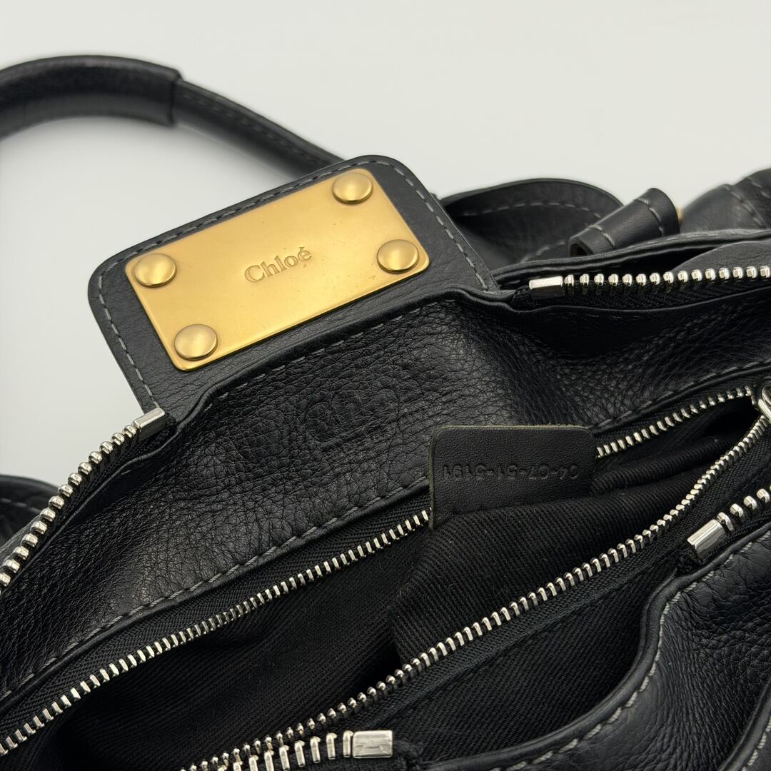 Chloe Paddington Leather Black Handbag