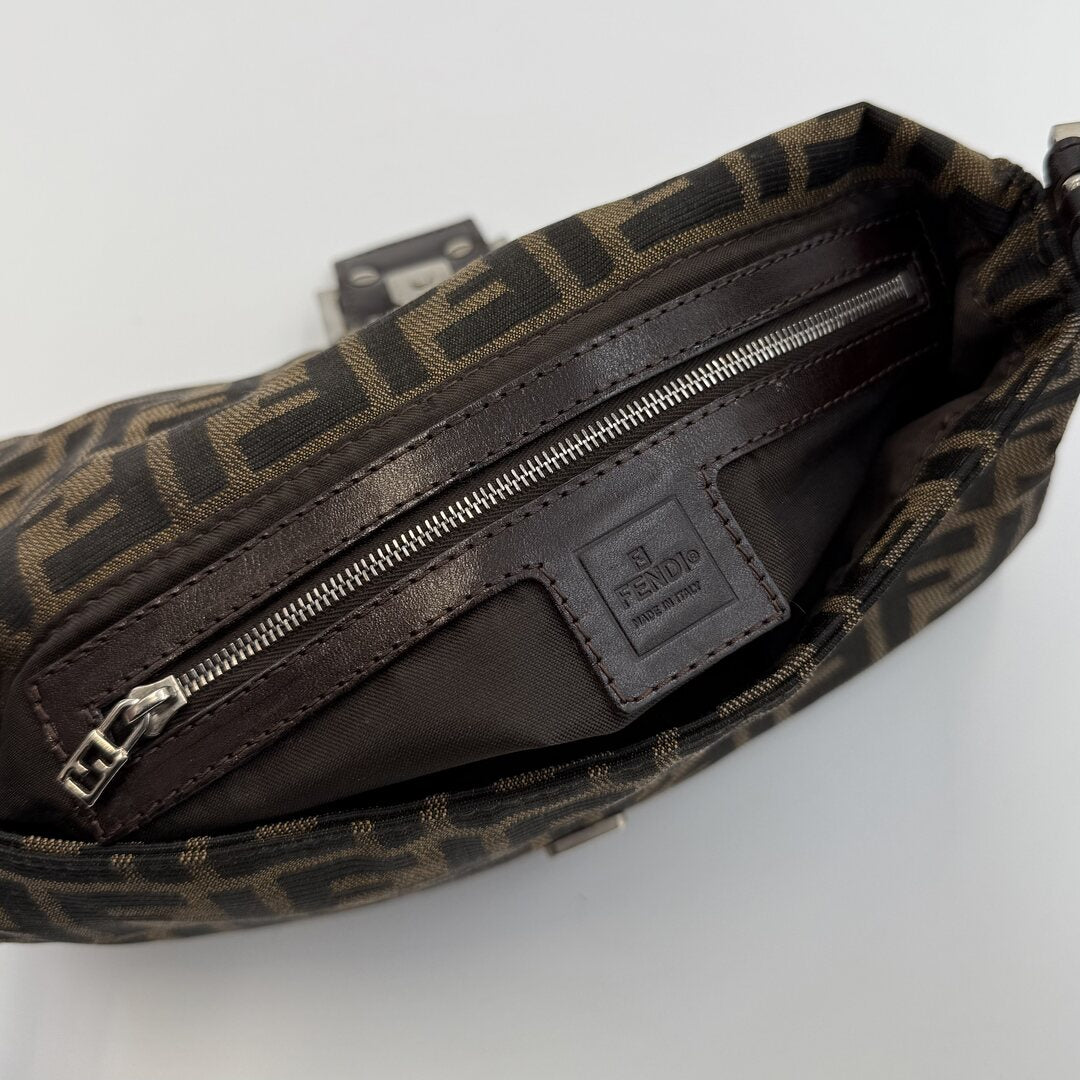 Fendi Mamma Baguette Zucca Shoulder Bag