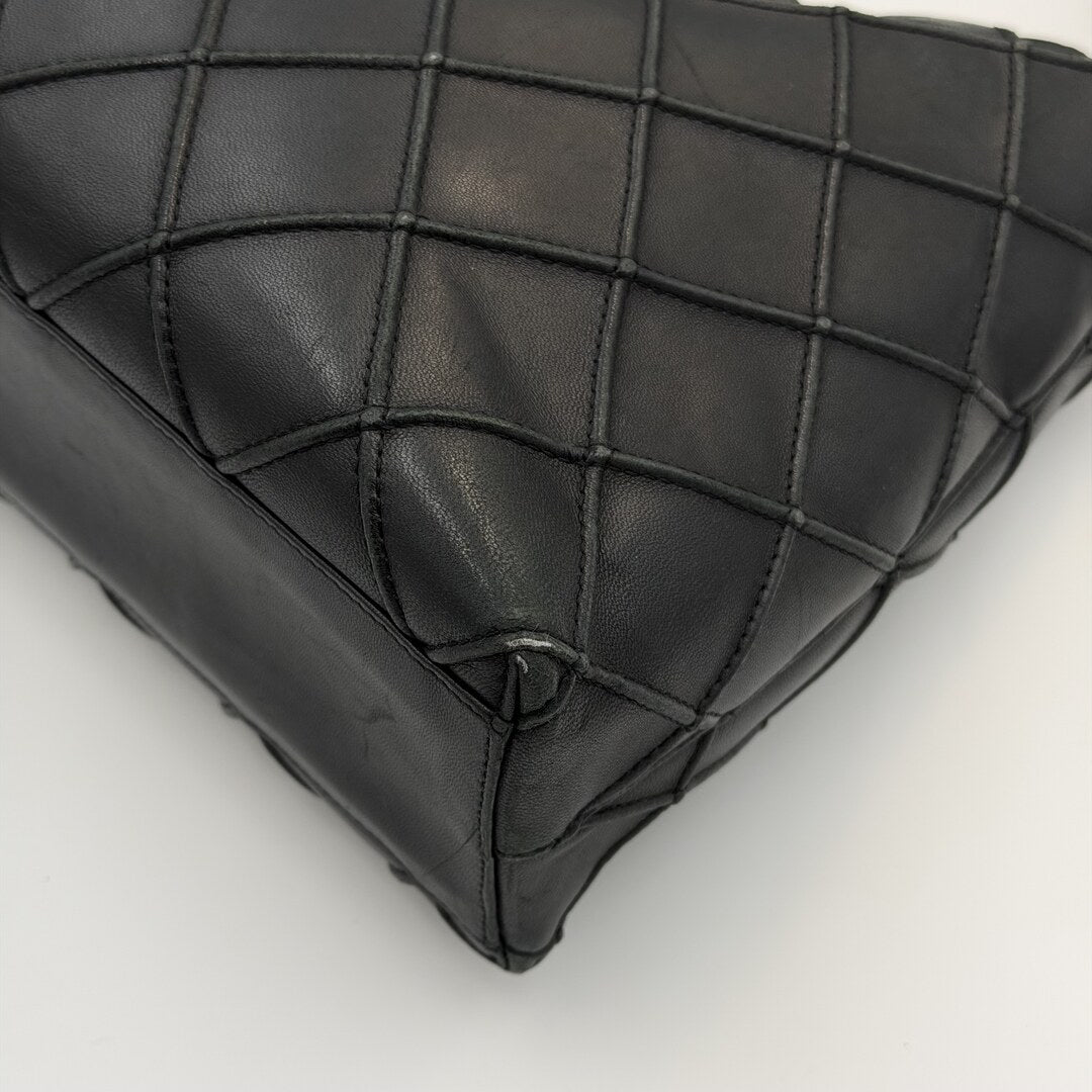 2000 Chanel CC Diamond Stitch Black Shoulder Bag