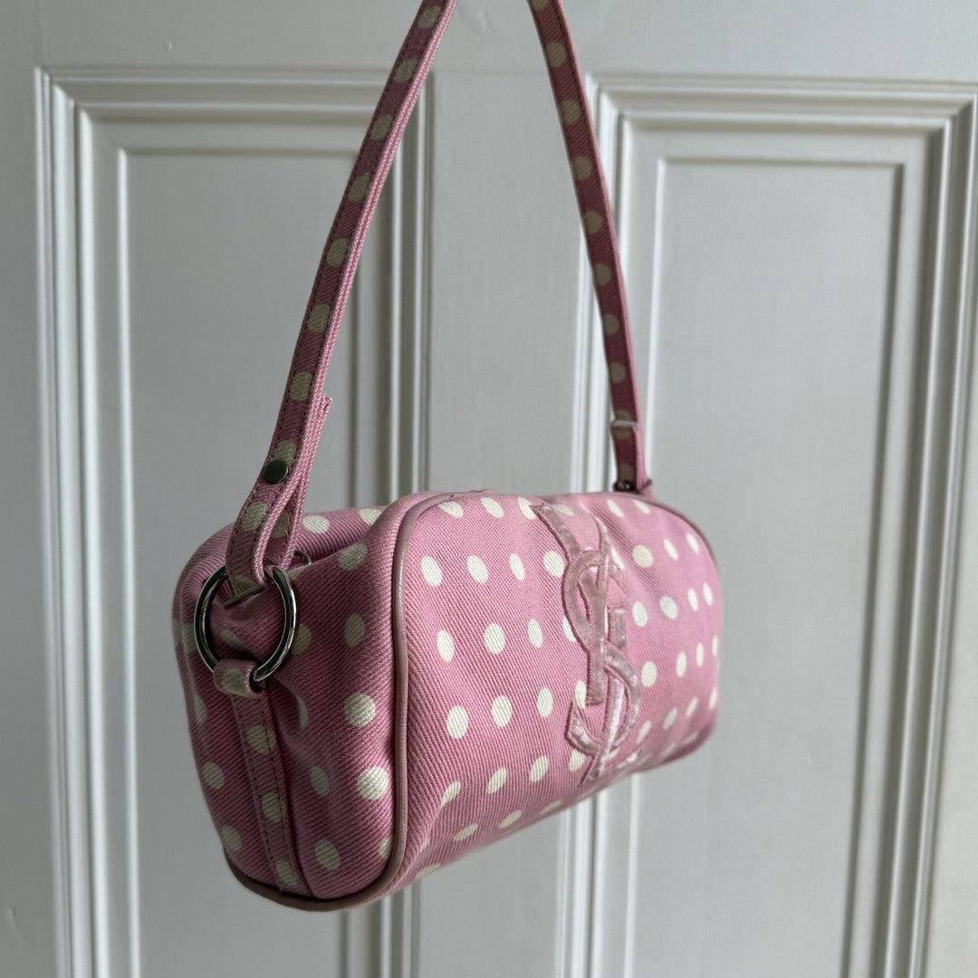 YSL Polka Dot Pink Mini Shoulder Bag
