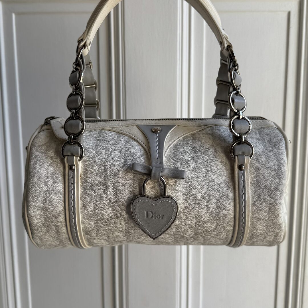 2000s Dior Romantique Trotter White Handbag