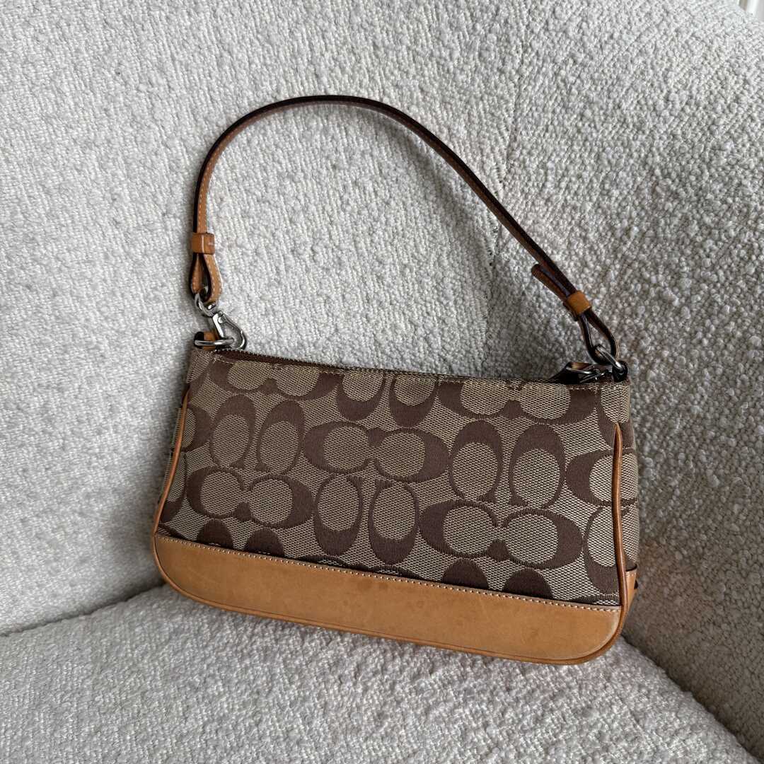 Coach Signature Demi Tan Shoulder Bag