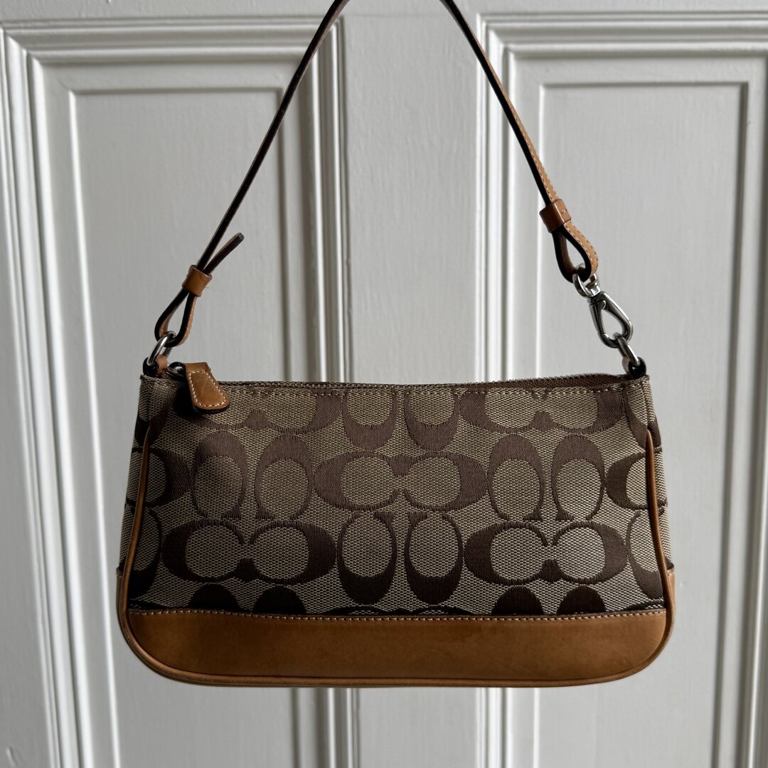 Coach Signature Demi Tan Shoulder Bag