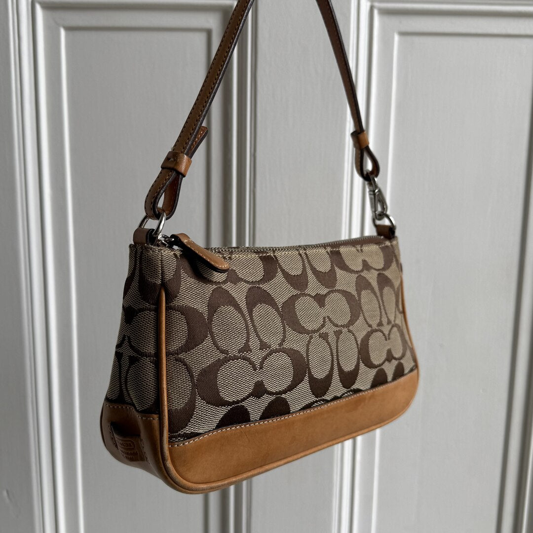 Coach Signature Demi Tan Shoulder Bag