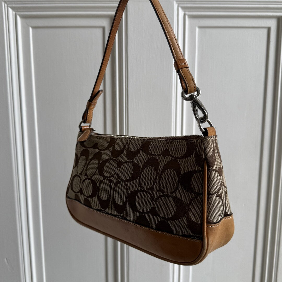 Coach Signature Demi Tan Shoulder Bag