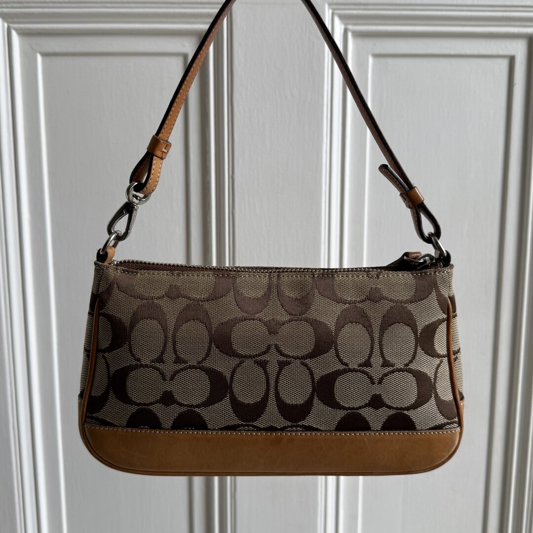 Coach Signature Demi Tan Shoulder Bag