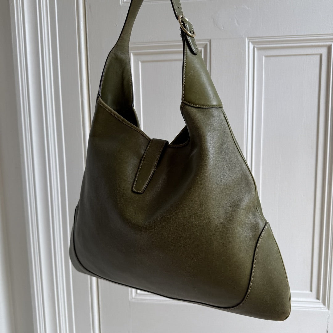 Gucci Jackie Leather Green Shoulder Bag
