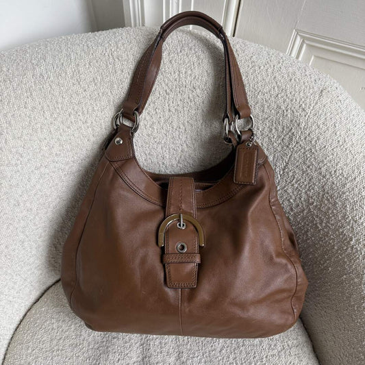 Coach Soho Hobo Leather Brown Shoulder Bag