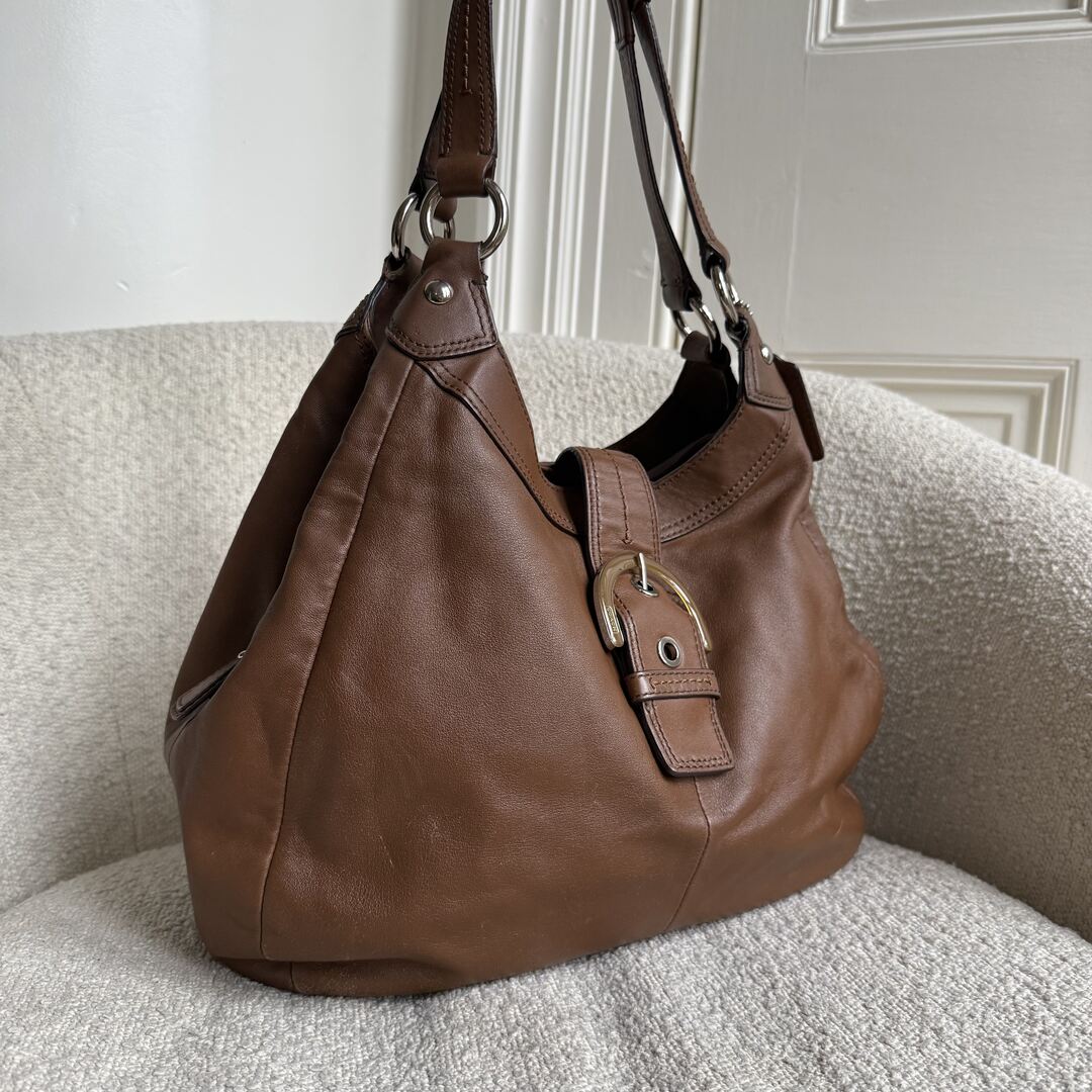 Coach Soho Hobo Leather Brown Shoulder Bag