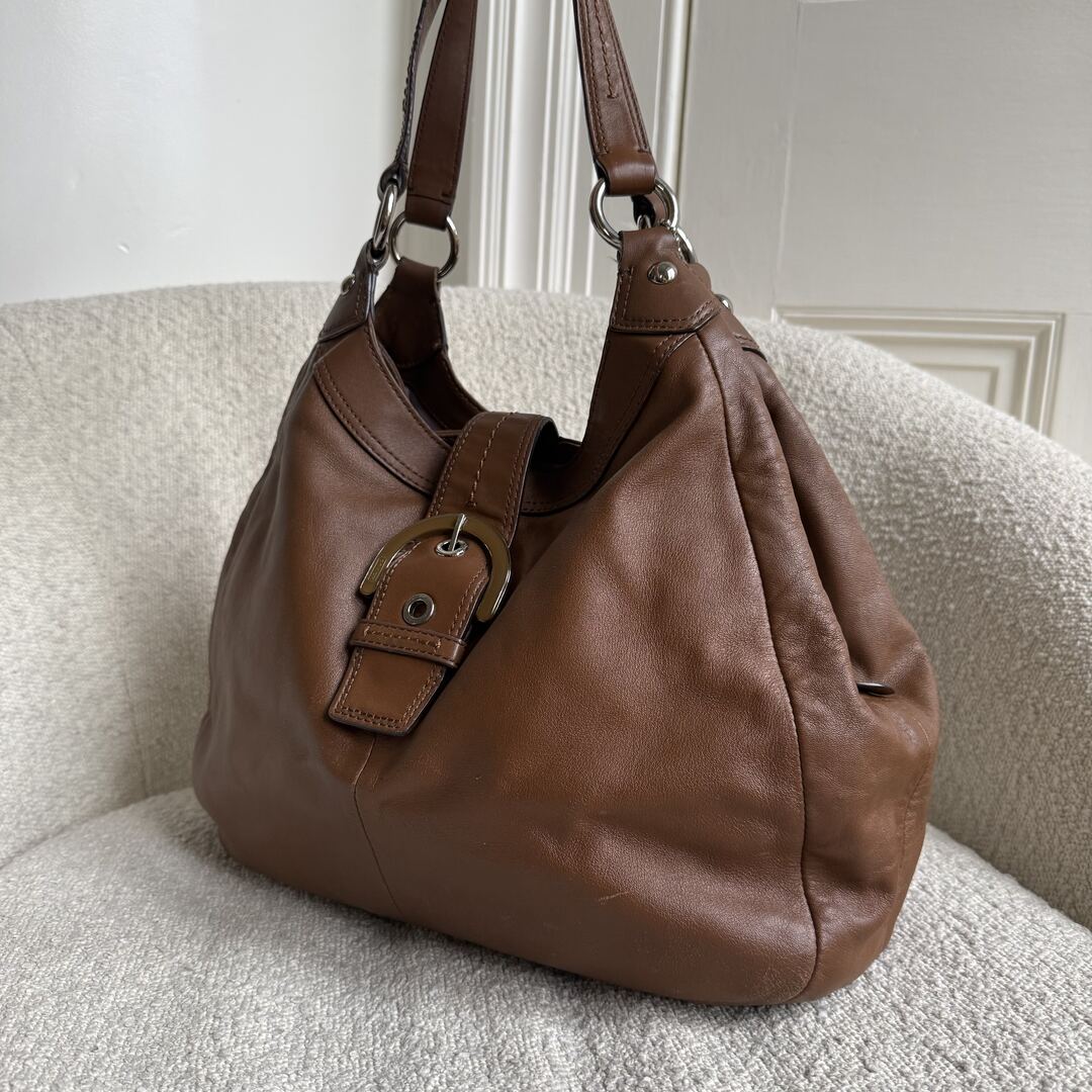 Coach Soho Hobo Leather Brown Shoulder Bag