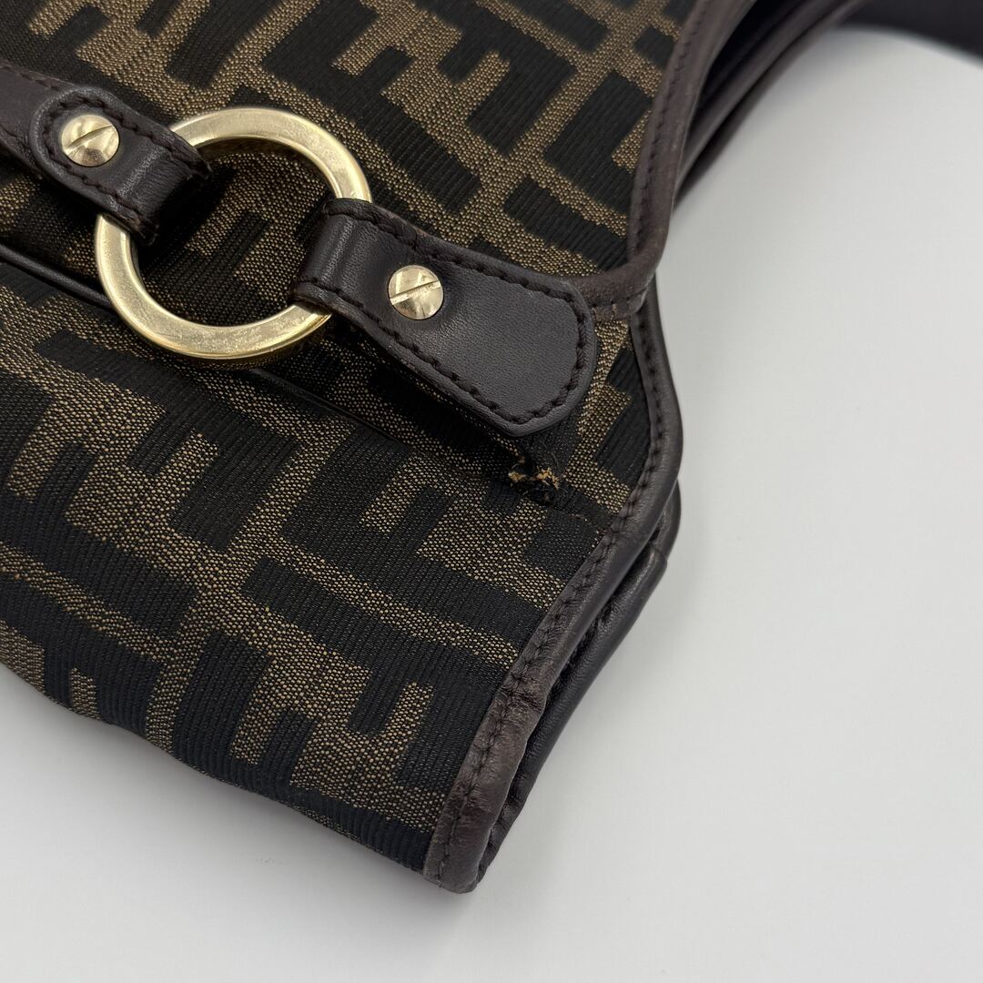 Fendi Zucca Canvas Chef Brown Tote Bag