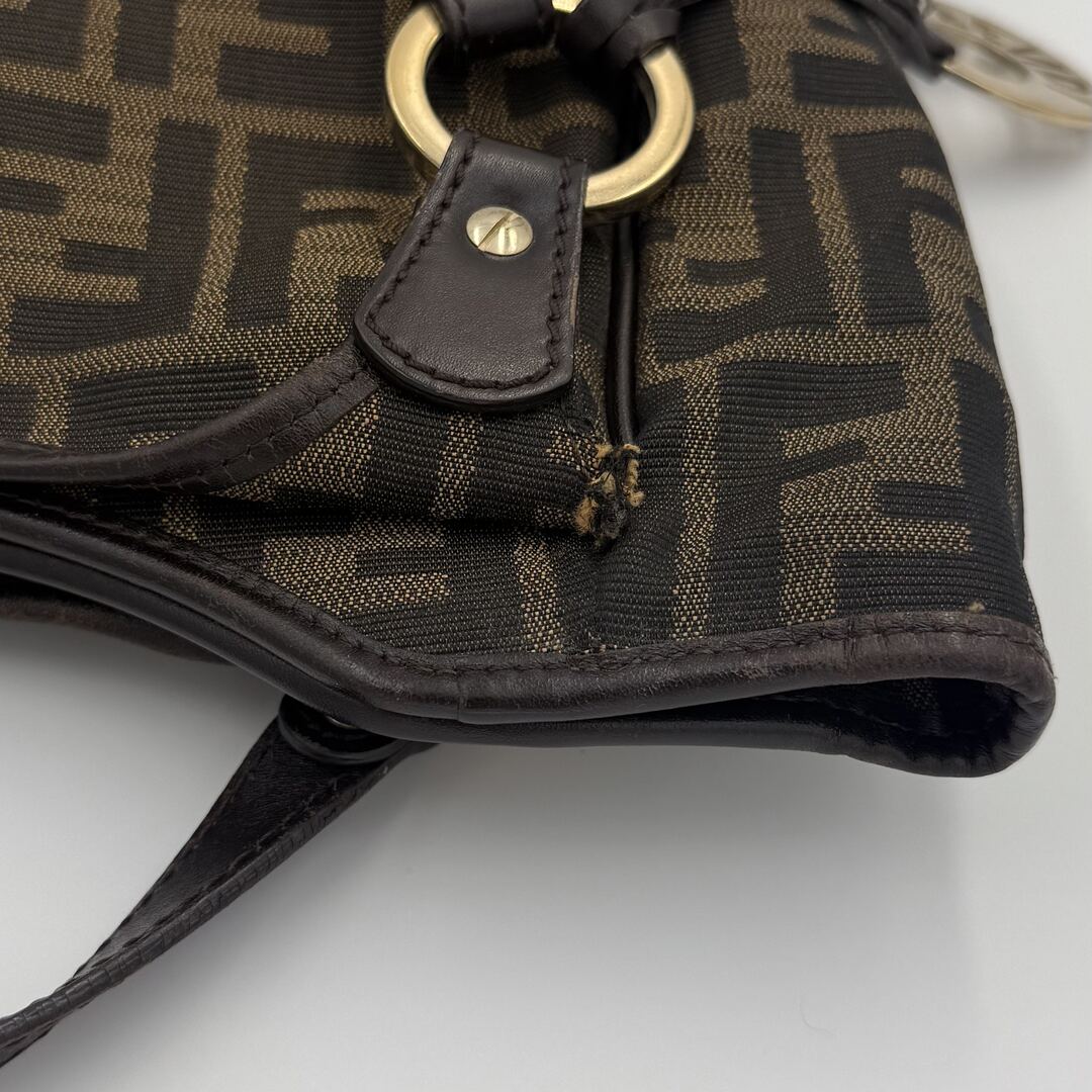 Fendi Zucca Canvas Chef Brown Tote Bag