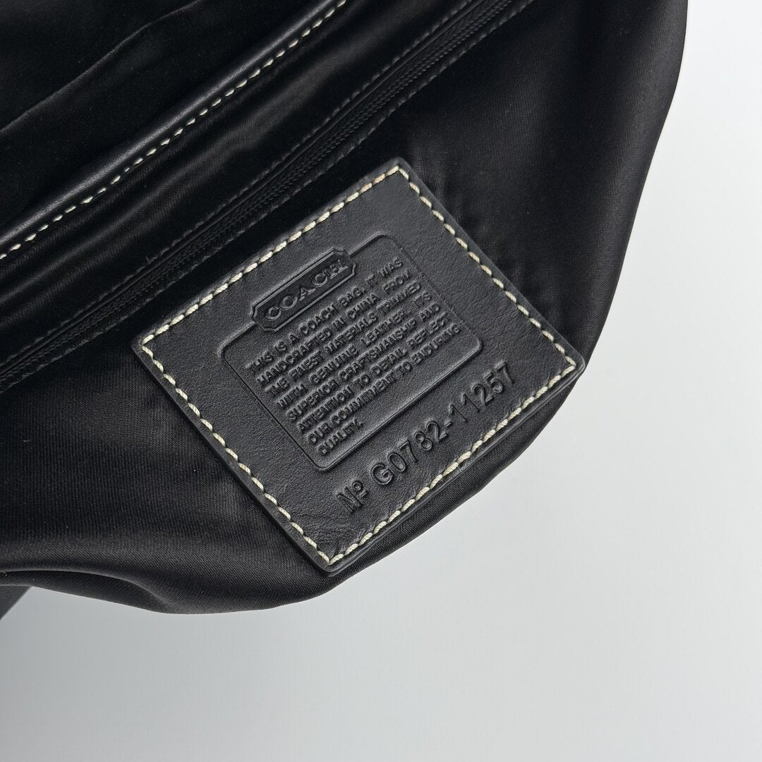 Coach Signature Ergo Flap Black Shoulder Bag