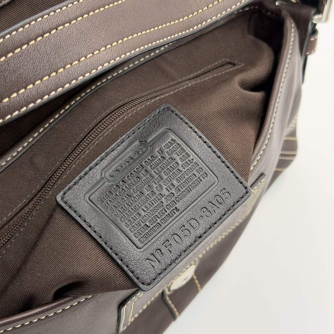 Coach Mini Soho Leather Dark Brown Shoulder Bag