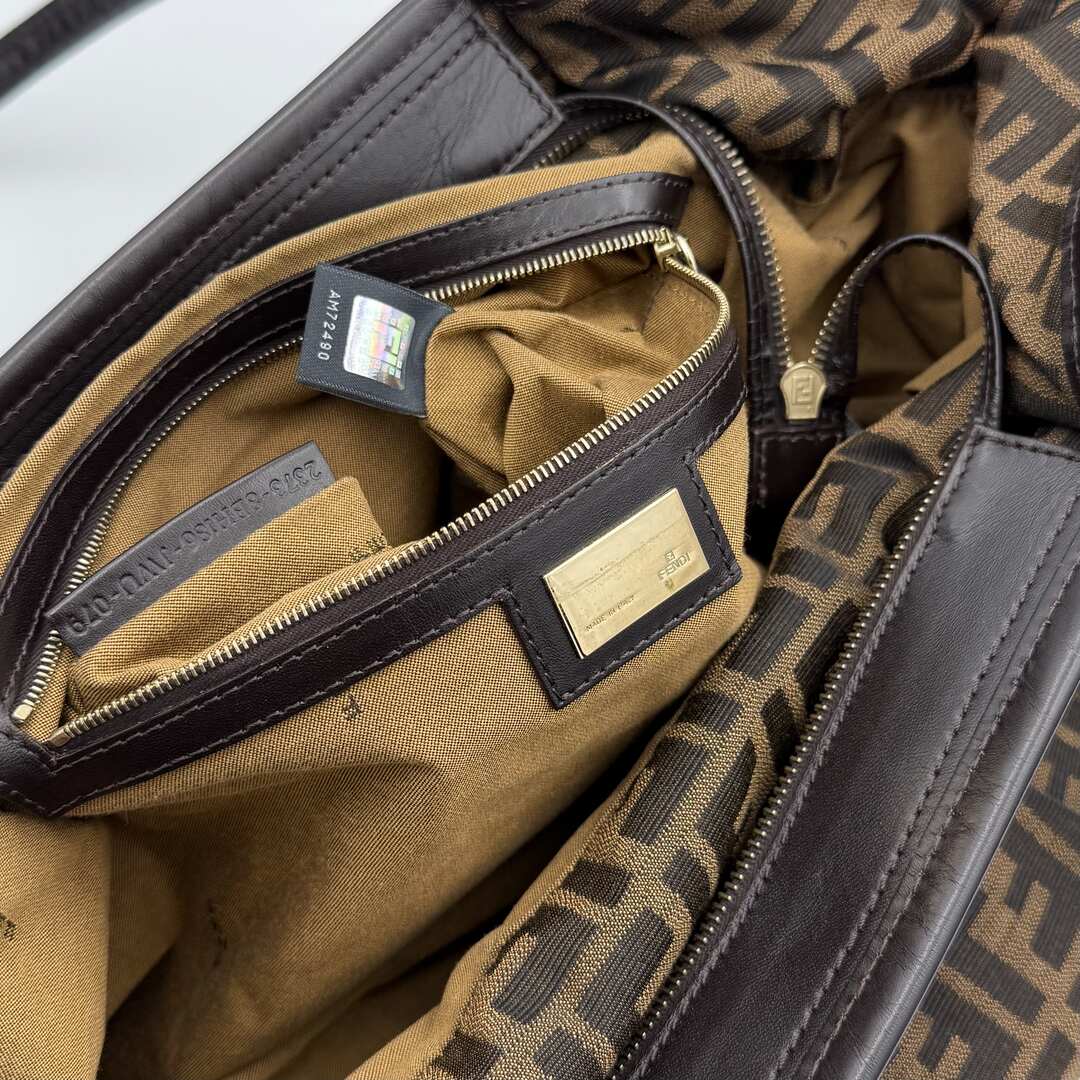 Fendi Zucca Charm Tote Bag