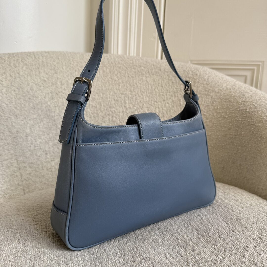 Coach Leather Blue Shoulder Bag