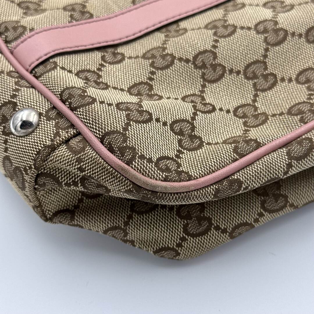 Gucci GG Canvas Pink Twins Tote Bag