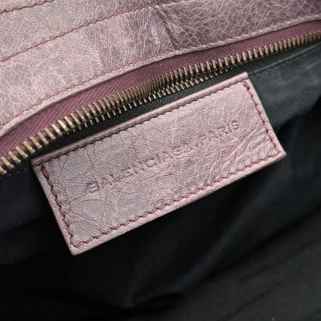 2003 Balenciaga The Part Time Leather Purple Shoulder Bag