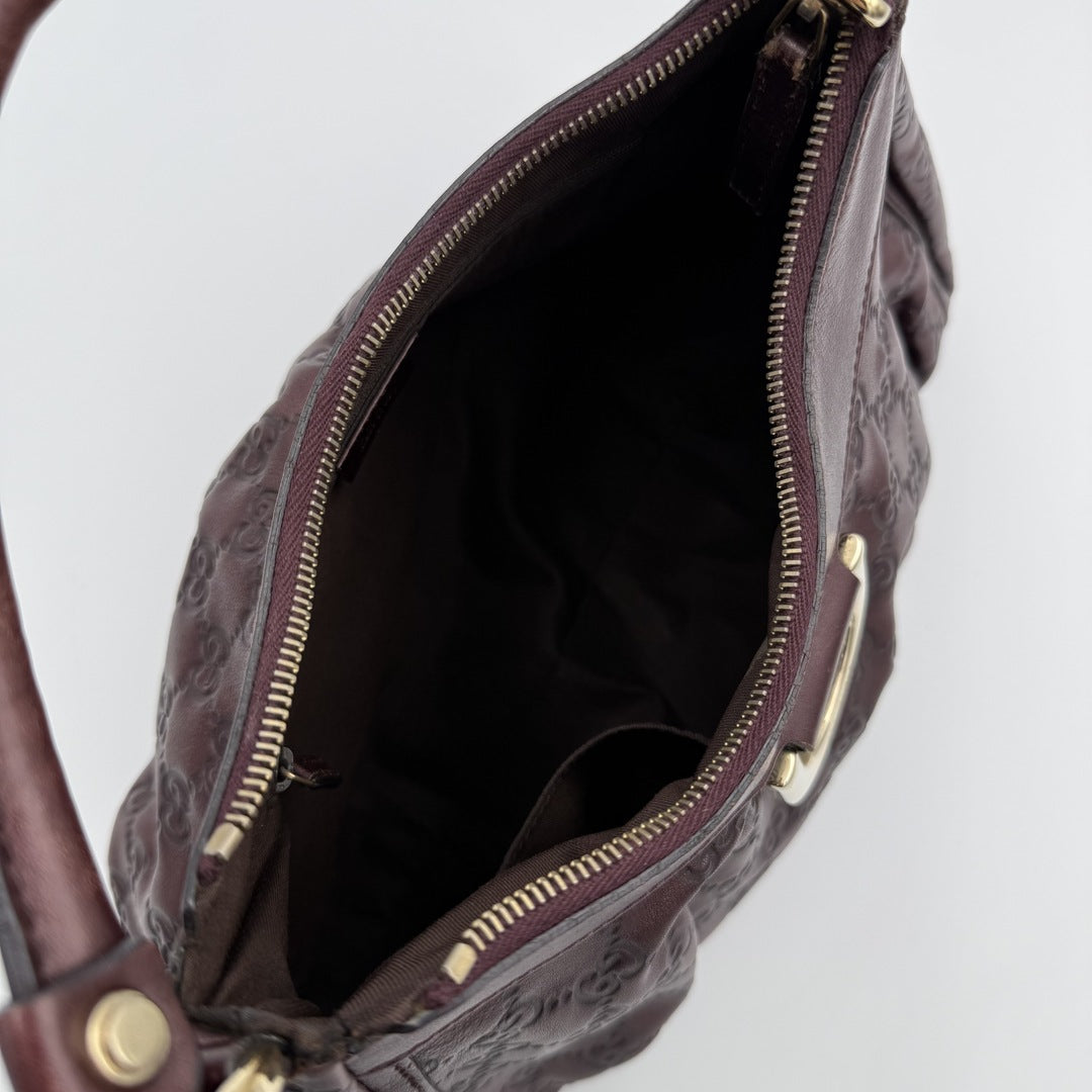 Gucci Guccissima Abbey Brown Shoulder Bag