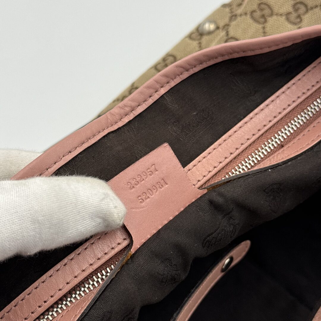Gucci GG Canvas Pink Twins Tote Bag