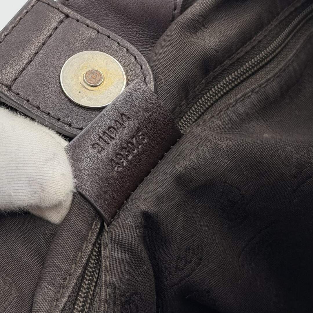 Gucci Guccissima Sukey Leather Brown Tote Bag