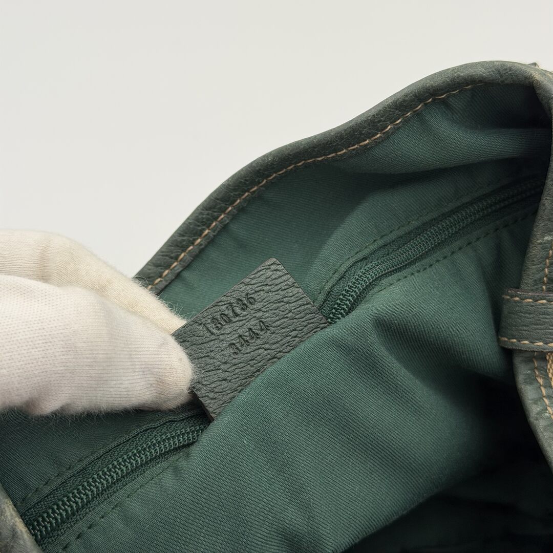 Gucci GG Canvas Abbey Green Tote Bag