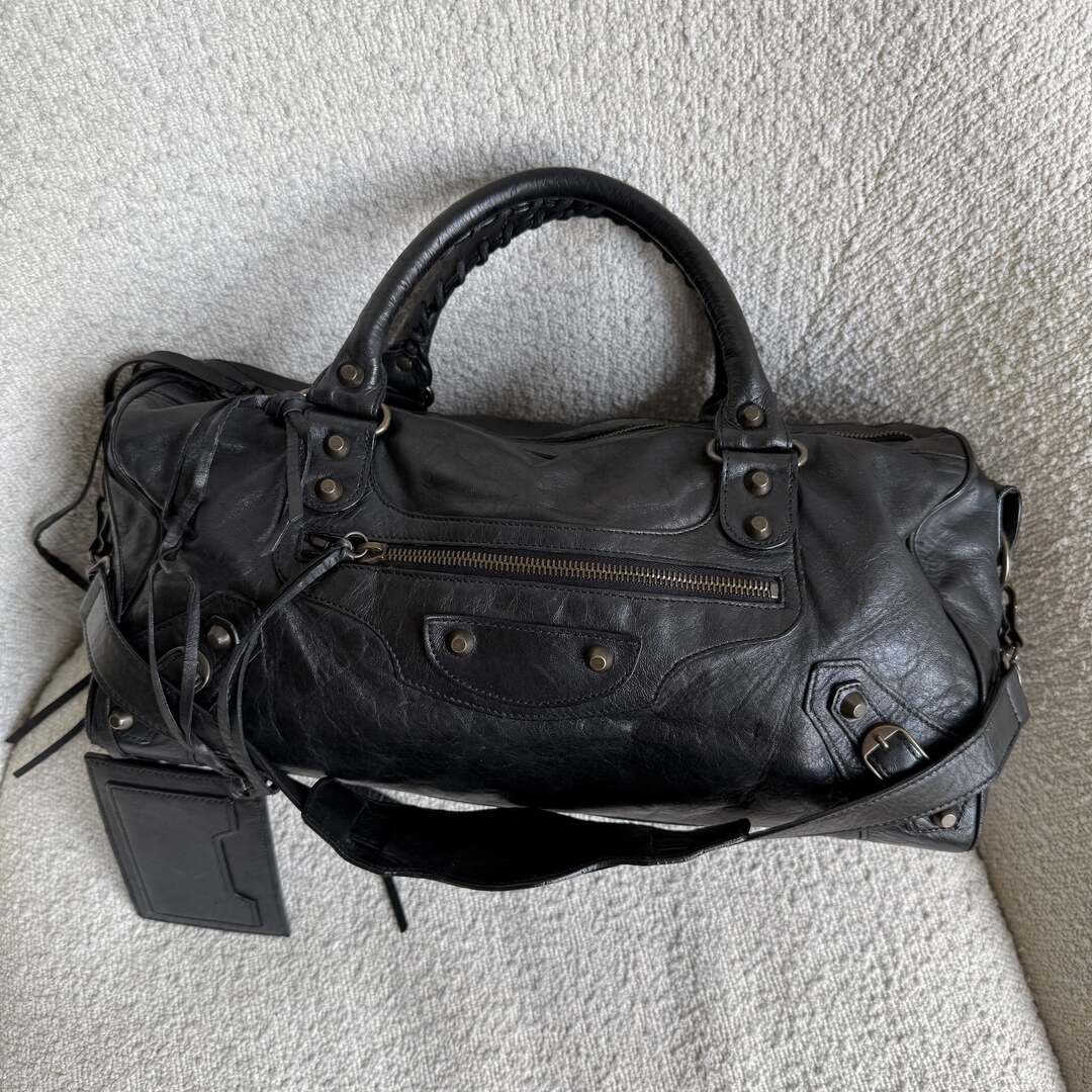 2003 Balenciaga Motocross Classic Back Leather Handbag
