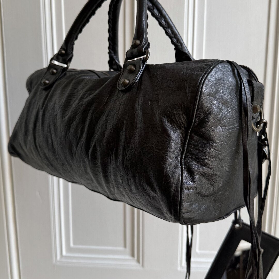 2003 Balenciaga Motocross Classic Back Leather Handbag