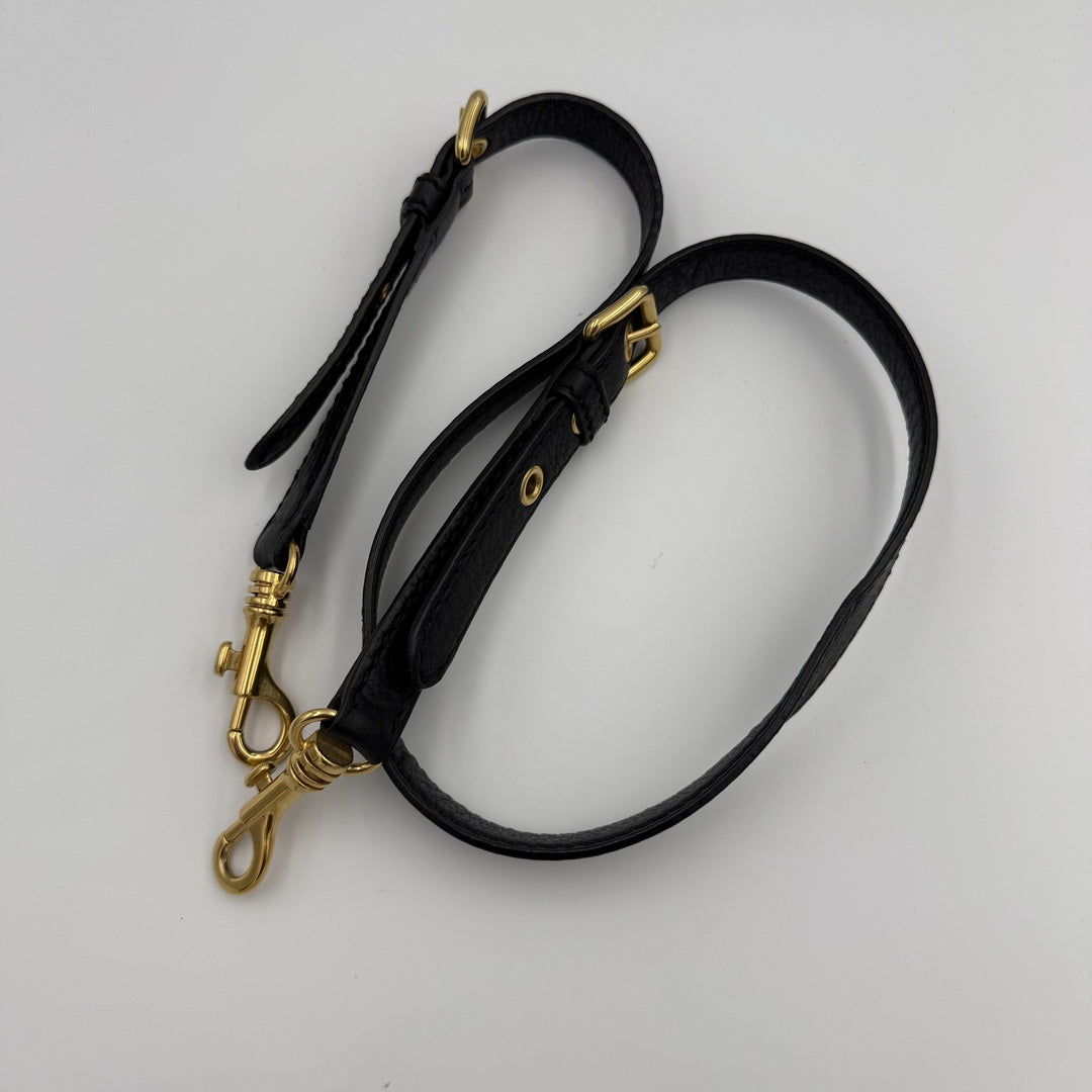Miu Miu Vitello Leather Black Handbag