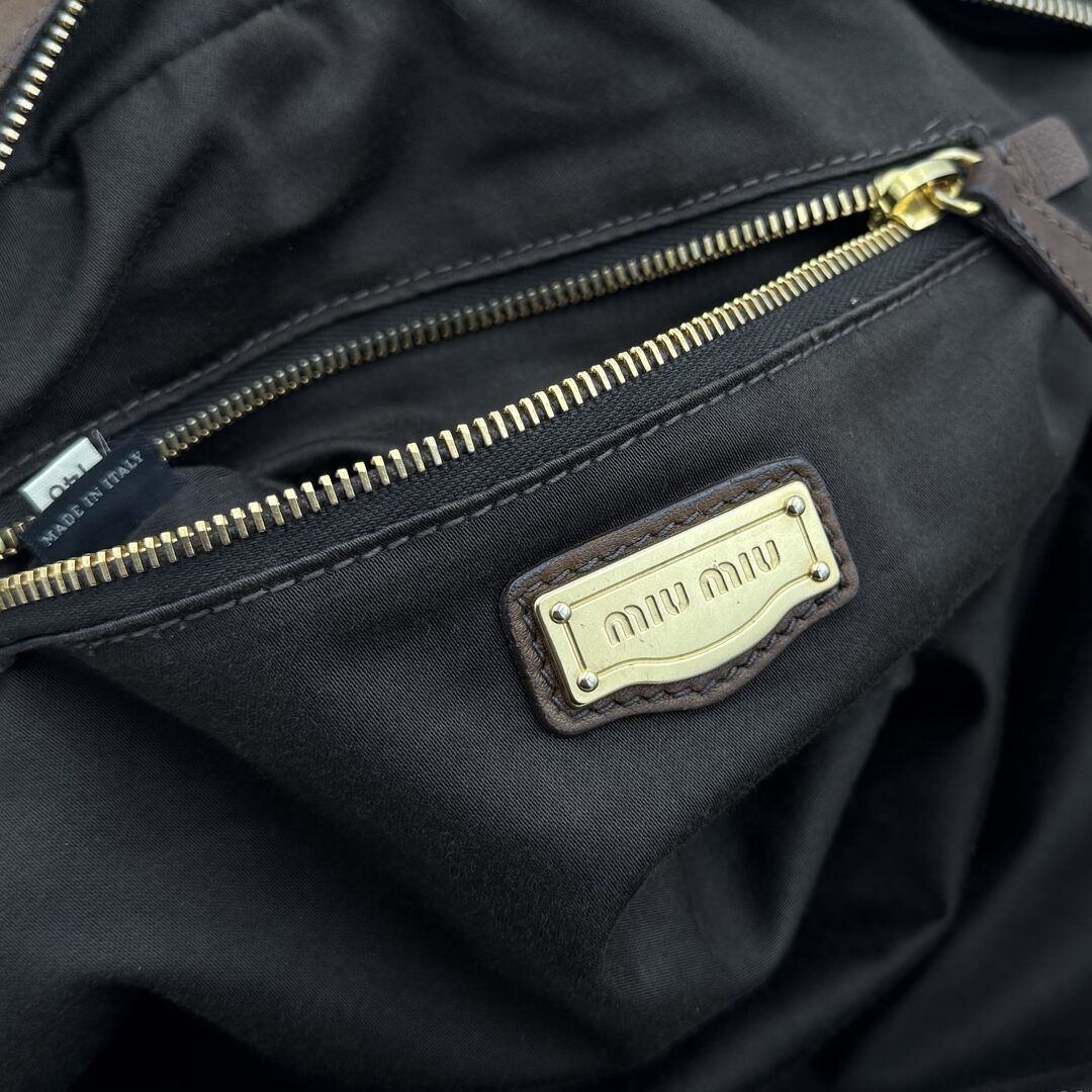 Miu Miu Brown Leather Handbag