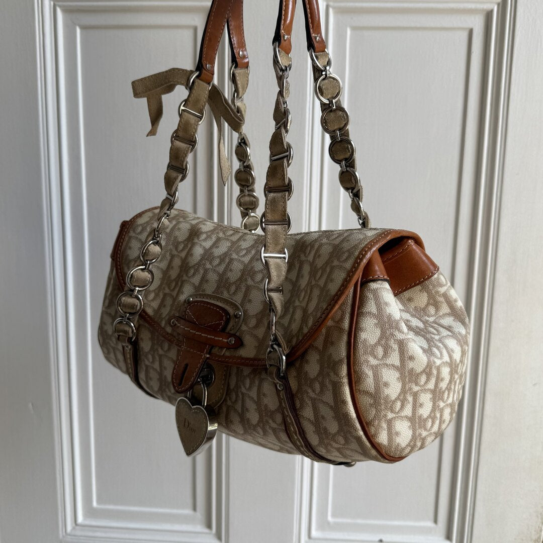 Dior Romantique Trotter Cream Shoulder Bag