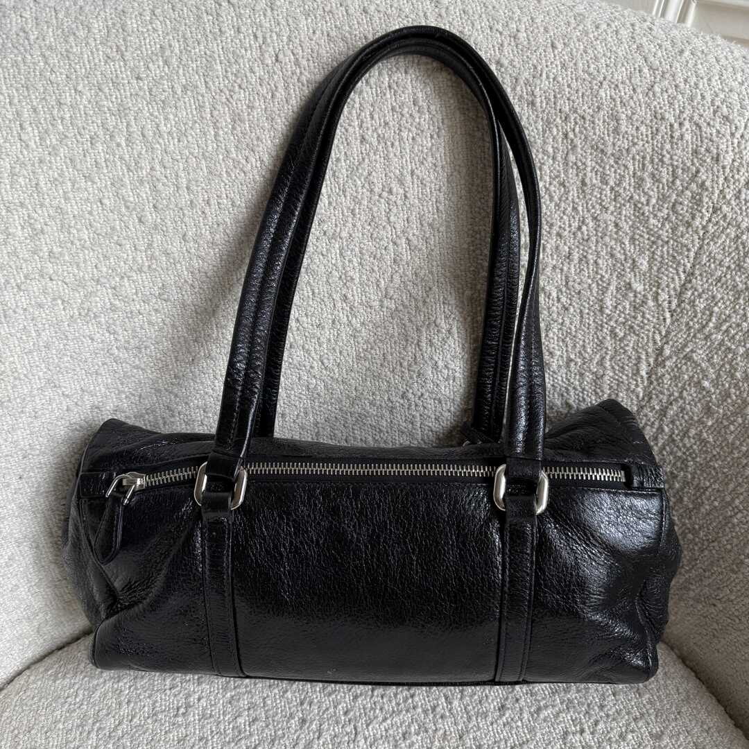 Prada Vitello Easy Leather Black Shoulder Bag