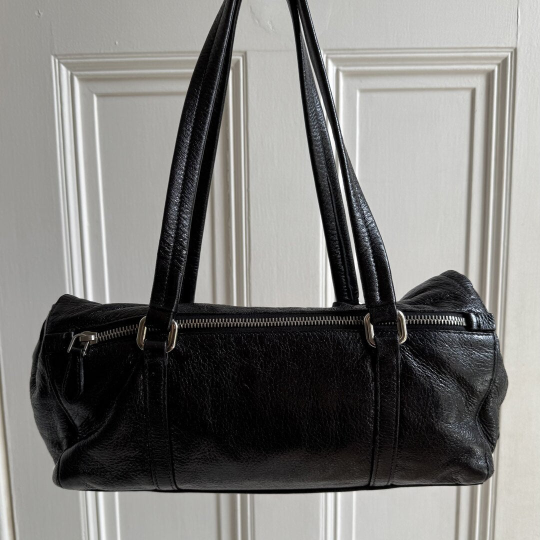 Prada Vitello Easy Leather Black Shoulder Bag