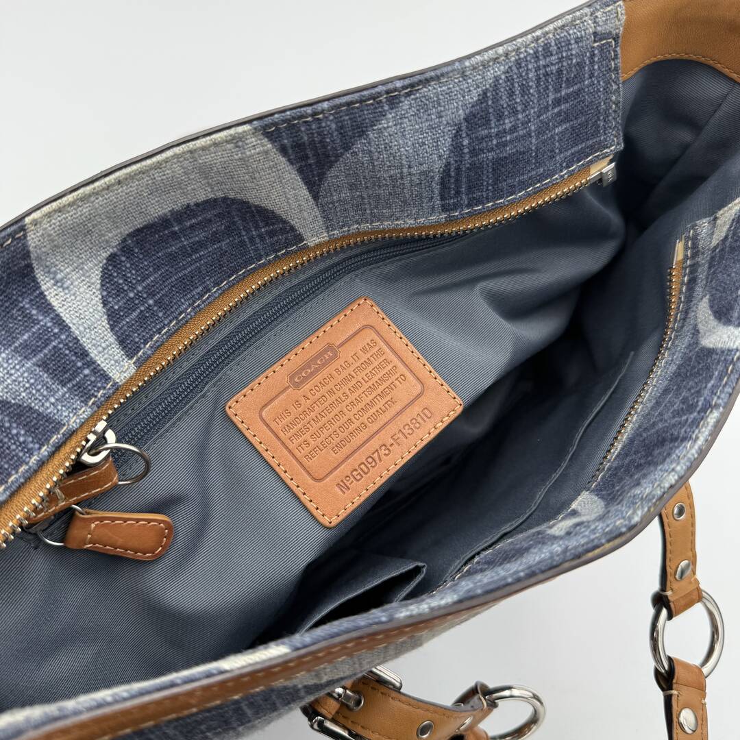 Coach Signature Denim Tote Bag