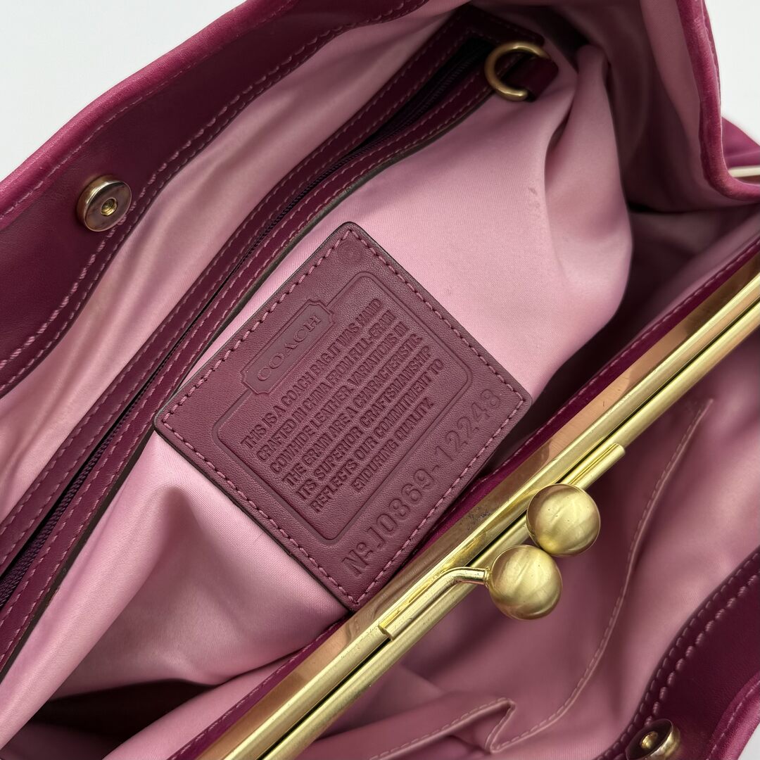 Coach Ergo Leather Pink Tote Bag