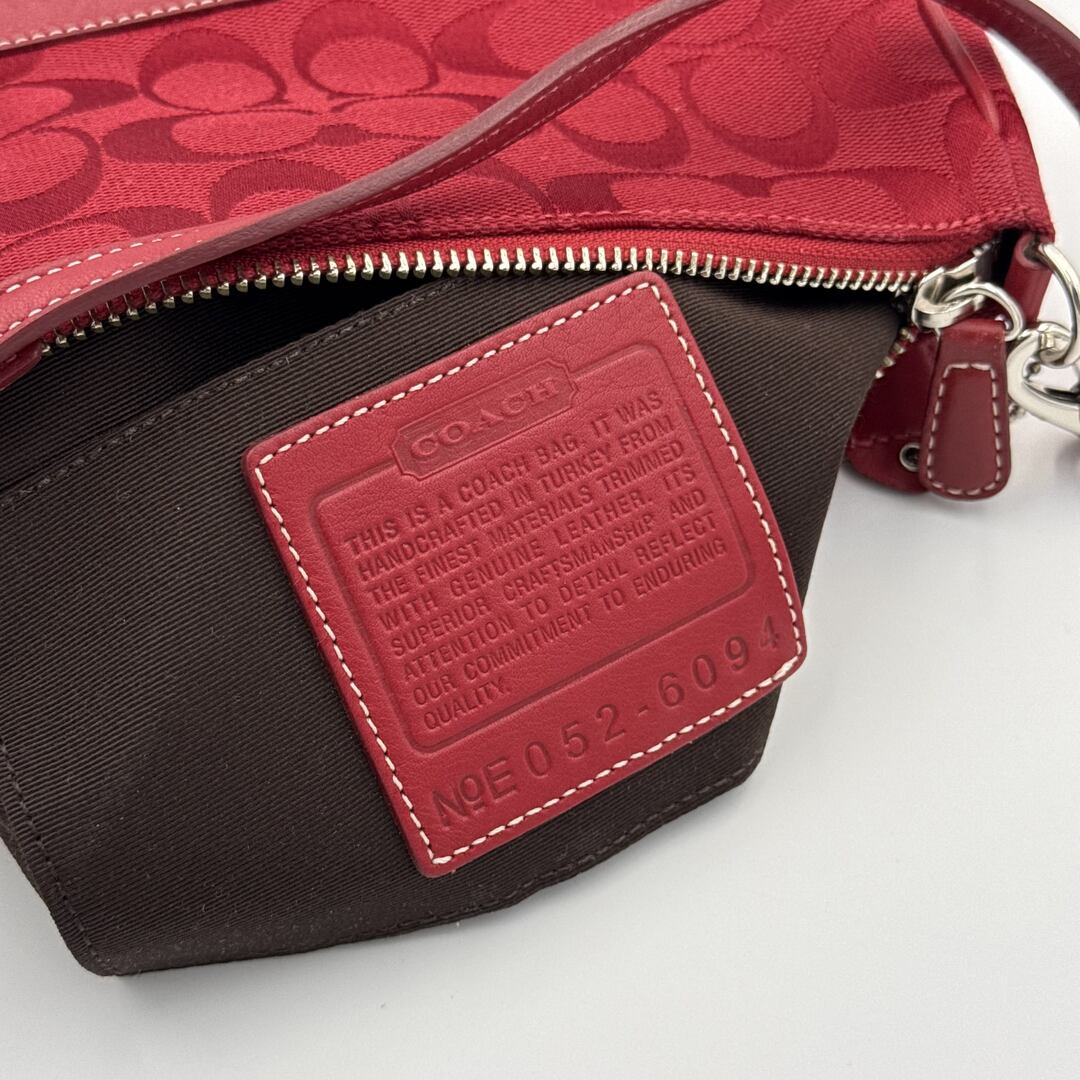 RARE Coach Signature Demi Red Shoulder Bag