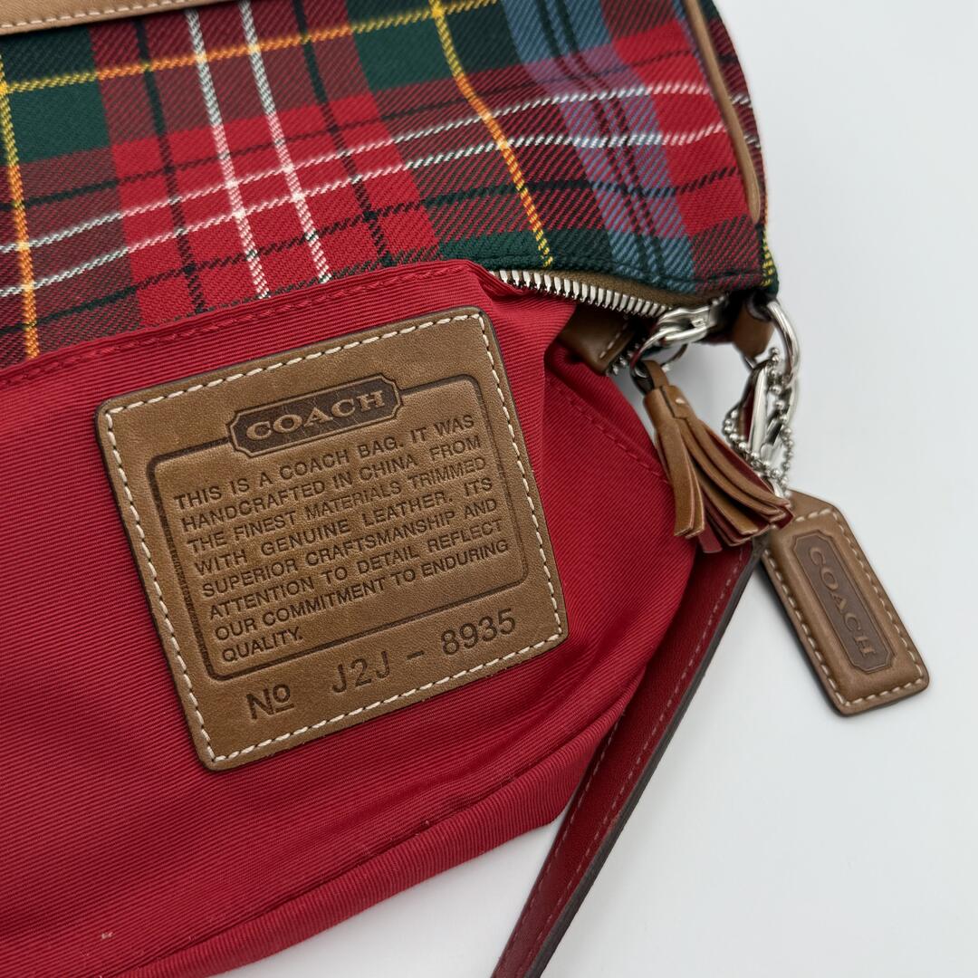 Coach Demi Plaid Shoulder Bag