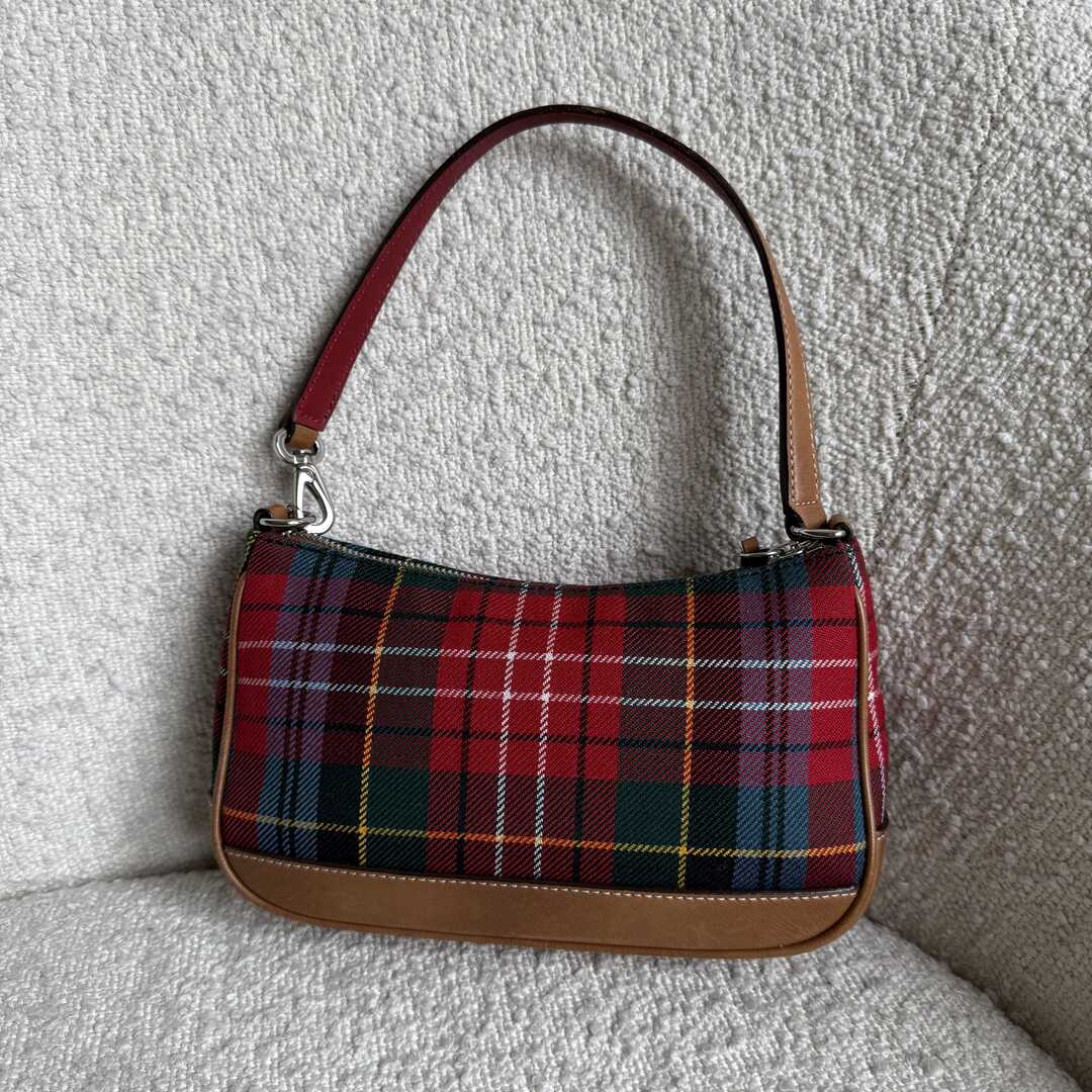 Coach Demi Plaid Shoulder Bag