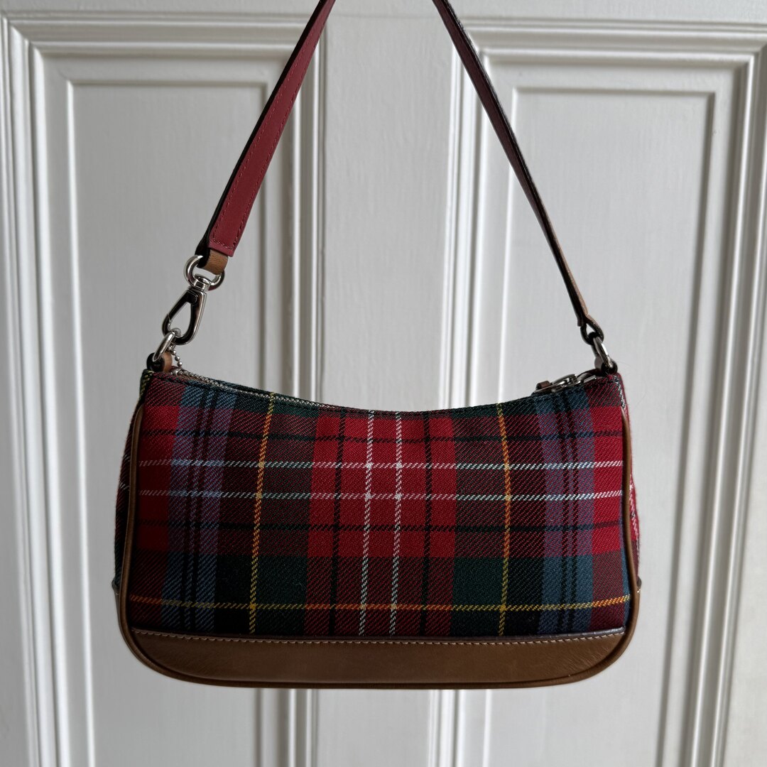 Coach Demi Plaid Shoulder Bag