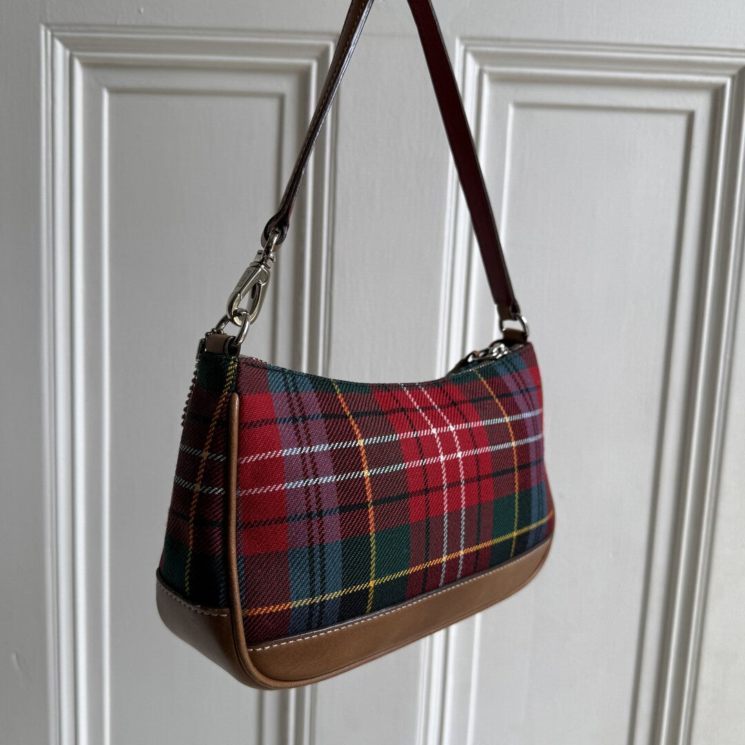 Coach Demi Plaid Shoulder Bag