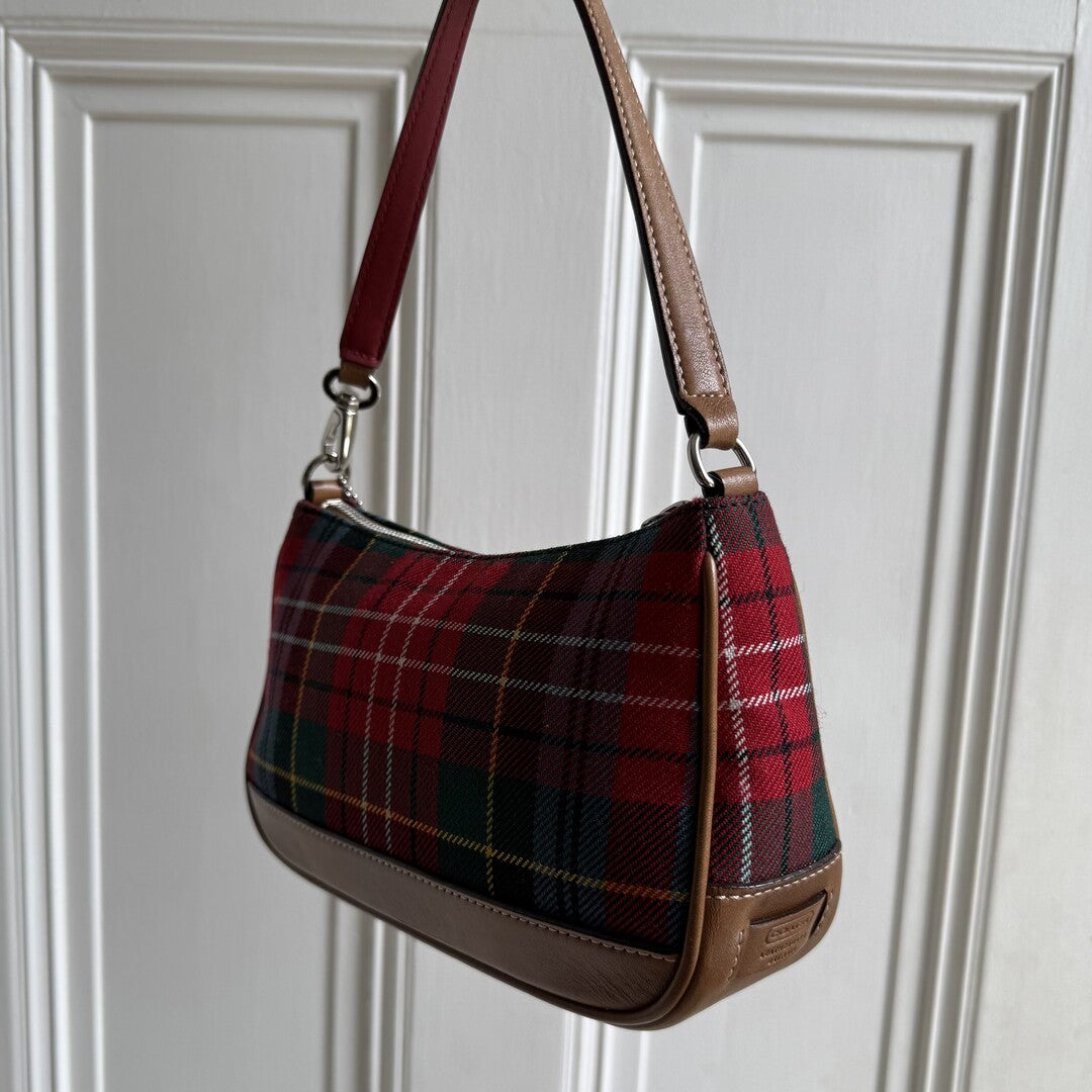 Coach Demi Plaid Shoulder Bag